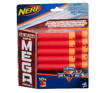 NER NSTRIKE ELITE MEGA 10 DART REFILL