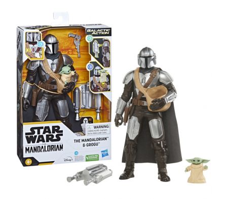 SW GALACTIC ACTION MANDALORIAN AND GROGU