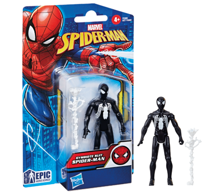 SPD 4IN BLACK SUIT SPIDERMAN