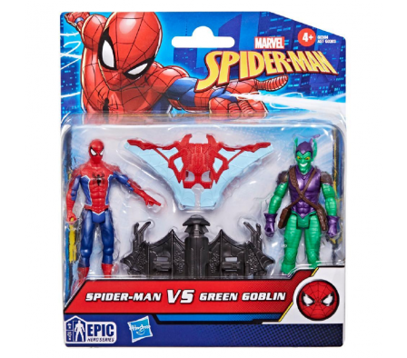 SPD AND GREEN GOBLIN 4IN FIGURE 2PK