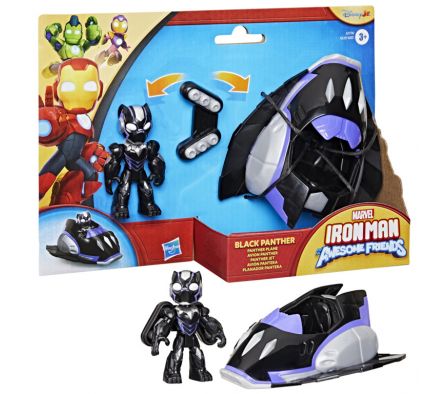 IRONMAN AND FRIENDS RACERS BLACK PANTHER