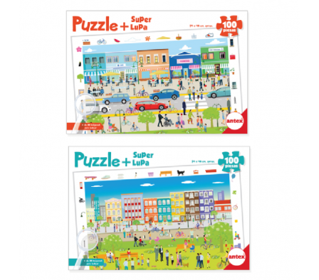 PUZZLE 100P C/LUPA
