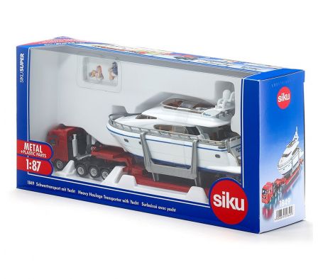 SIKU 1:87 HEAVY HAULAGE TRANSPORTER WITH YACHT