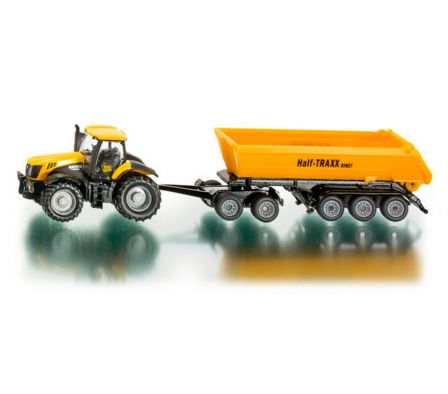 SIKU 1:87 JCB WITH DOLLY AND TIPPING TRAILER