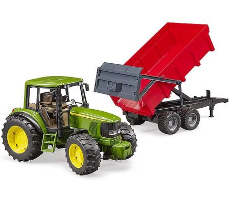 John Deere 6920 with tipping trailer