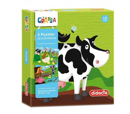 2 PUZZLES DE 25 & 35 pcs.LA GRANJA