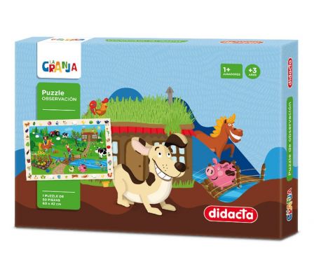 PUZZLE OBSERVACION 50 pcs. LA GRANJA