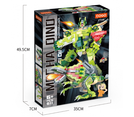 Cogo TransforMerch Dino 611 PCS