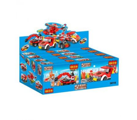 Cogo Serie bomberos Exhibidor x8