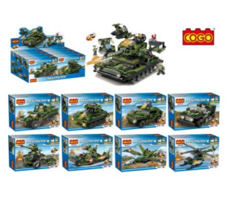 Cogo Military Series exhibidor x 8 100pzas