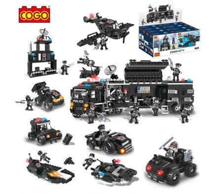 Cogo Police Series exhibidor x 8 92pzas