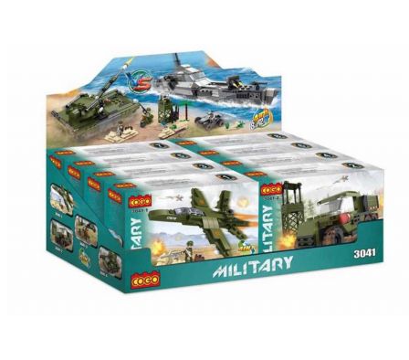 Cogo Military Series exhibidor x 8 110pzas