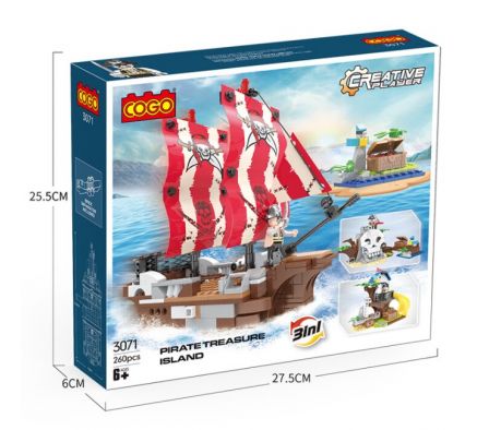 Cogo Creative Player Barco Pirata 260PCS