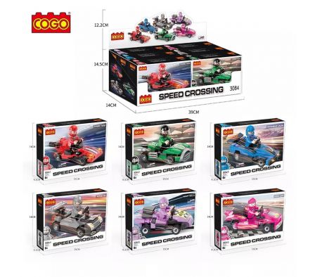 Pull back racing toys Exhibidor x6