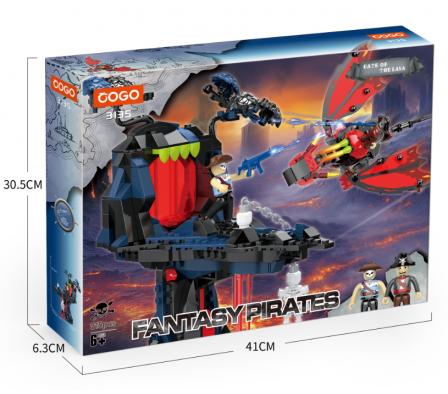 Cogo FantasCogo Fy series Portal de la Lava 515PCS