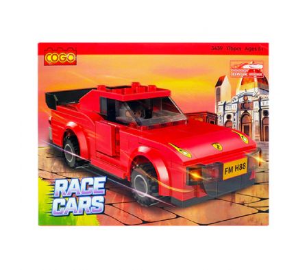 COGO RACING CARS PULL BACK 176PZAS ROJO