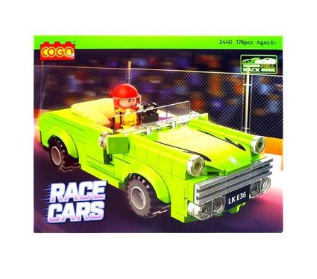 Cogo Racing cars pull back 178 Pzas Verde