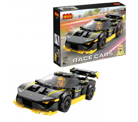 Cogo Racing car Negro 282 Pzas