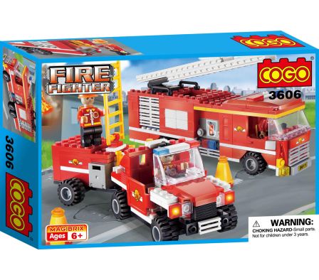 COGO BOMBEROS CAMION JEEP 319 PCS