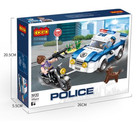 Cogo Police Series 185PCS