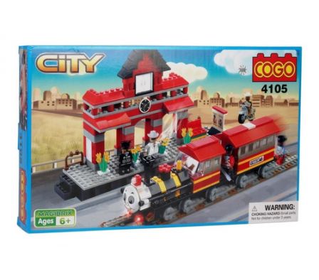Cogo City Estacion de tren 464PCS