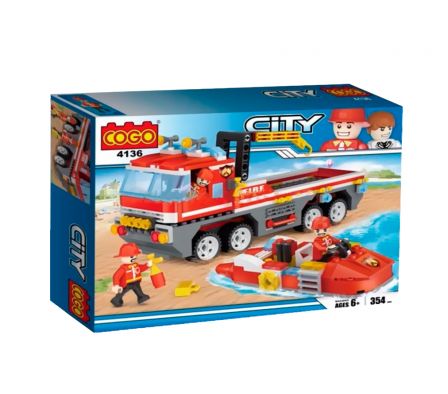 Cogo City Camion Bombero 353 PCS