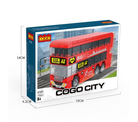 Cogo City Big Bus 123PCS