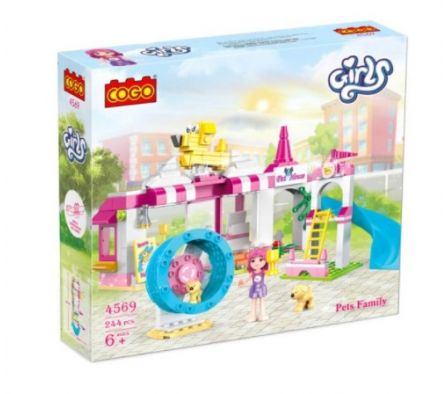 Cogo Girls Pets Family 244PCS