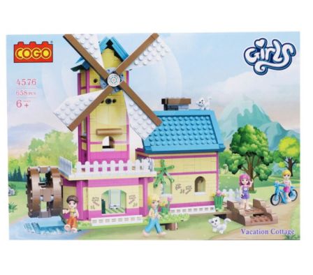 Cogo Girls Cabaña de vacaciones 658PCS