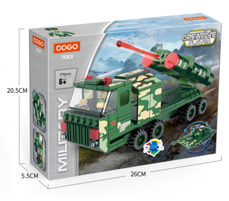 Cogo Military series 174 PCS