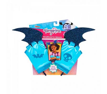 VAMPIRINA DIADEMA Y GUANTES
