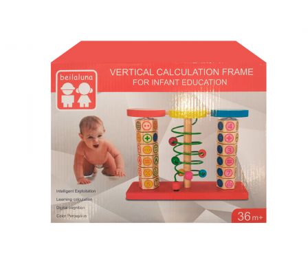 Juego didactico en madera para contar