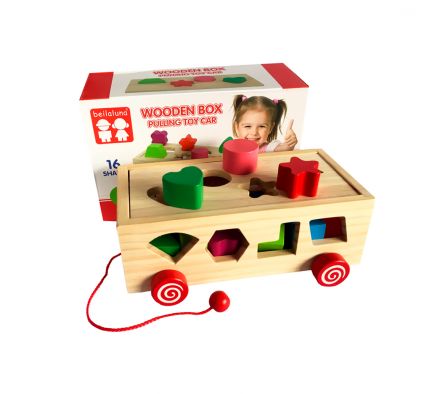 Juego de encastre en madera, formas