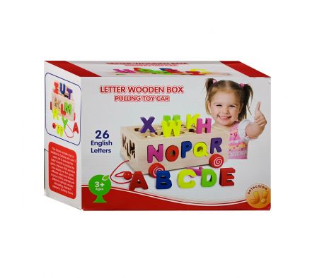 Juego de encastre en madera, alfabeto
