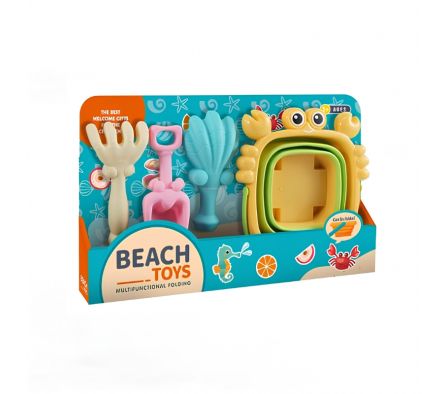 Set de juguetes de playa de 4 piezas