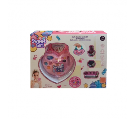 SET MAQUILLAJE FORMA CORAZONES