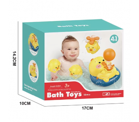 SET JUEGO DE BAÑO PATITOS 4EN1