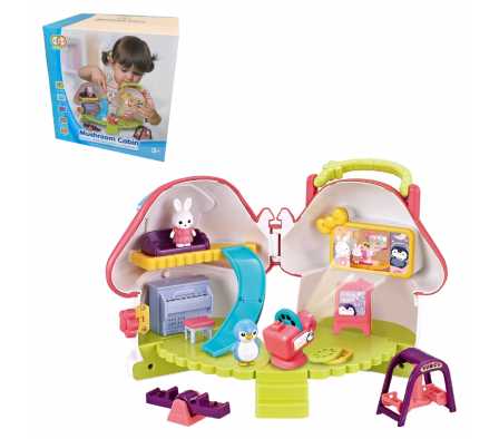 CASITA DEL BOSQUE CON ACCESORIOS Y PROYECTOR