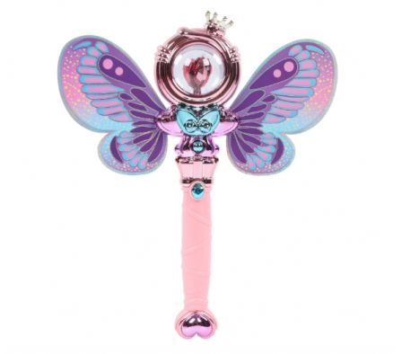 Varita mágica con mariposa (mezcla de 2 colores)