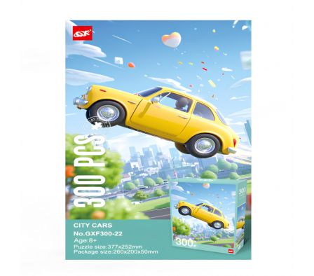 Puzzle 300 pzas - carro amarillo