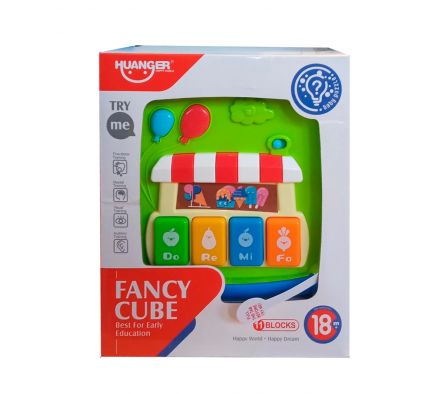 Puzzle sound and light building block box