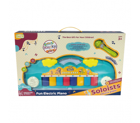 PIANO ELECTRÓNICO DE 8 TECLAS CON MICRÓFONO