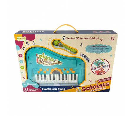 PIANO ELECTRÓNICO MULTIFUNCIÓN CON MICRÓFONO.