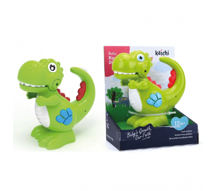 DINO LINTERNA CON FUNCIÓN DE LUZ, MÚSICA Y GRABACI