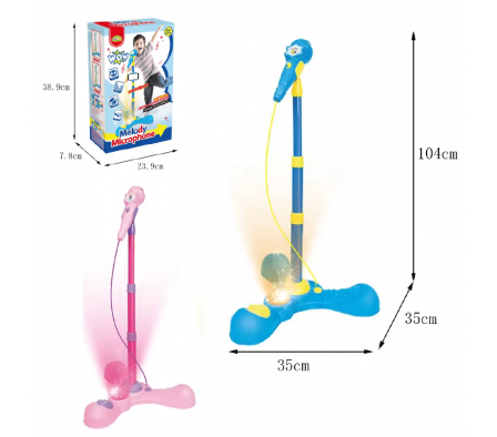 MICROFONO PARA KARAOKE C/ SOPORTE PARA CEL.