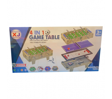 JUEGO MESA 4EN1 TEJO, FUTBOL, BILLAR, TENIS