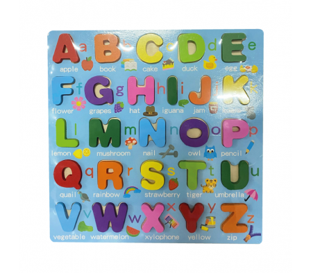 JUEGO EDUCATIVO EN MADERA -ABECEDARIO