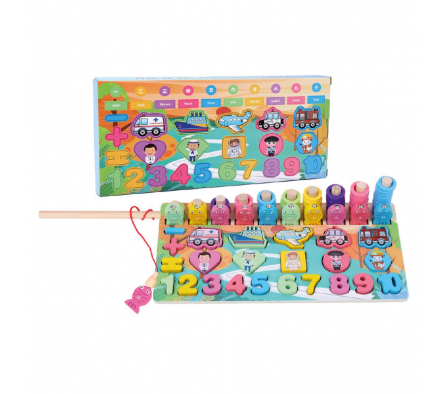 SET JUEGO EDUCATIVO EN MADERA