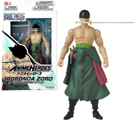BANDAI ONE PIECE - RORONOA ZORO THREE SWORD