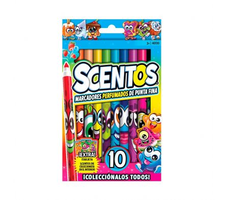 SCENTOS MARCADOR FINO X 10